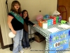 Girl Scouts selling cookies at the Chili Supper.