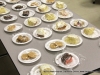 Different types of cakes, brownies and cookies were available  for dessert.