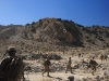 Currahees with 1st Platoon, 1st Battalion, 506th Infantry Regiment "Red Currahee," 4th Brigade Combat Team, 101st Airborne Division (Air Assault), follow the Afghan National Army soldiers with 6th Khandak, 1st Brigade, 203rd Corps, head out on a joint patrol into the mountains around Combat Outpost Wilderness, Afghanistan, Oct. 21, 2013. (U.S. Army photo by Staff Sgt. Todd A. Christopherson, 4th Brigade Combat Team Public Affairs)