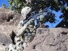 Spc. Brendon Simmons an infantryman with 1st Platoon, 1st Battalion, 506th Infantry Regiment "Red Currahee," 4th Brigade Combat Team, 101st Airborne Division (Air Assault), scans the mountains during a joint patrol with the Afghan National Army soldiers with 6th Khandak, 1st Brigade, 203rd Corps from Combat Outpost Wilderness, Afghanistan, Oct. 21, 2013. (U.S. Army photo by Staff Sgt. Todd A. Christopherson, 4th Brigade Combat Team Public Affairs)