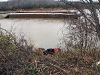 The Dodge Durango being pulled up from the river bank. (Photo by CPD-Jim Knoll)