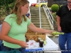 Showing off her sweet corn