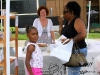 Smelling the soaps at Pure Joy Soaps