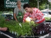 Peggy Scoville Bonnington inspects some very fresh herbs