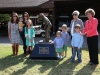 Dr. Keith Peterson honored with statue at Swan Lake Golf Course