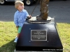 Dr. Keith Peterson honored with statue at Swan Lake Golf Course