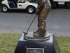 Dr. Keith Peterson honored with statue at Swan Lake Golf Course