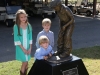 Dr. Keith Peterson honored with statue at Swan Lake Golf Course