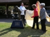 Dr. Keith Peterson honored with statue at Swan Lake Golf Course