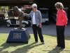 Dr. Keith Peterson honored with statue at Swan Lake Golf Course