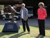 Dr. Keith Peterson honored with statue at Swan Lake Golf Course
