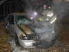 Nissan Sentra caught on fire early Friday morning. (Photo by CPD-Jim Knoll)
