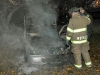 Nissan Sentra caught on fire early Friday morning. (Photo by CPD-Jim Knoll)