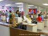 Hard working election commission employees help process early voters.