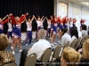 The Montgomery Central Cheerleaders and Pep squad leads off the event with a cheer!