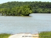 The road heading into the Cross Creeks National Wildlife Refuge from the headquarters is completely submerged.