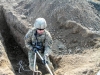 Pfc. Benjamin Metzgar, a cavalry scout assigned to Troop B, 1st Squadron, 33rd Cavalry Regiment, 3rd Brigade Combat Team “Rakkasans,” 101st Airborne Division (Air Assault), uses a rope to climb out of a large hole during the obstacle course portion of the brigade noncommissioned officer and Soldier of the quarter competition on Forward Operating Base Salerno, Afghanistan, Feb. 15, 2013. The competition included a five-mile march and five different combat related stations throughout the competition. (U.S. Army photo by Spc. Brian Smith-Dutton, Task Force 3/101 Public Affairs)