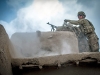 ZORMAT, Afghanistan – Soldiers from “Bulldog” Company B, 1st Battalion, 187th Infantry Regiment, 3rd Brigade Combat Team “Rakkasans,” 101st Airborne Division (Air Assault), return fire, during Operation Sham Shir, April 24, 2013, Sahak, Afghanistan. Operation Sham Shir or Sword was a three-day operation to assist the Afghan National Army’s 1st Kandak, 1st Brigade, 203rd Corps in disrupting insurgent activities in the area. (Photo by U.S. Army National Guard Sgt. Joshua S. Edwards, 129th Mobile Public Affairs Detachment)