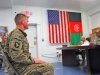 U.S. Army Spc. Sean C. Poole, an infantryman with 2nd Battalion, 506th Infantry Regiment, 4th Brigade Combat Team “Currahee”, 101st Airborne Division (Air Assault), sits before the board members for Soldier of the Quarter at forward operating base Salerno, Afghanistan, July 15, 2013. (U.S. Army photo by Sgt. Justin A. Moeller, 4th Brigade Combat Team Public Affairs)