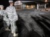 Col. J.B. Vowell, (right) Commander of 3rd Brigade Combat Team “Rakkasans,” 101st Airborne Division (Air Assault), and Command Sgt. Maj. Andrew Barteky, senior noncommissioned officer of 3BCT, observe a group of candidates going through The Sabalauski Air Assault School “day zero” on August 19, 2013. (U.S. Army Photo by Army Spc. Brian Smith-Dutton, 3BCT Public Affairs)