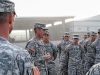 Col. J.B. Vowell, Commander of 3rd Brigade Combat Team “Rakkasans,” 101st Airborne Division (Air Assault), discusses with leaders within the brigade the importance of their Air Assault candidates success within the course on August 19, 2013. The goal is to reach a 70% Air Assault qualified standard within the division to increase the capabilities of the 101st Airborne Division (Air Assault). (U.S. Army Photo by Army Spc. Brian Smith-Dutton, 3BCT Public Affairs)