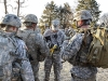 Sgt. 1st Class Thomas West Jr., noncommissioned officer in charge of red lane, reviews the day's expectations to Soldiers of 1st Brigade Combat Team, 101st Airborne Division at the start of day two of the expert infantryman badge qualifications Tuesday, Feb. 3. More than 900 Soldiers across Fort Campbell attempted to earn the prestigious badge, 83 were successful. (Sgt. Samantha Parks, 1st Brigade Combat Team Public Affairs)