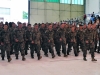 Soldiers from Company A, 1st Battalion, 187th Infantry Regiment, 3rd Brigade Combat Team “Rakkasans,” 101st Airborne Division, march into Hangar 3 on Fort Campbell, Kentucky June 8, 2015 during their welcome home ceremony. (U.S. Army photo by Spc. Eric Provost, 3rd BCT Public Affairs)