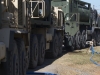 Army trucks with the Load Handling System Compatible Water Tank Rack (Hippo) line up at the water pumping stations to fill up with purified water at the129th Combat Sustainment Support Battalion, 101st Airborne Division Sustainment Brigade (Lifeliners), 101st Airborne Division (Air Assault), tactical water purification system (TWPS) site, on Sept. 3, 2015, at the Joint Readiness Training Center’s Intermediate Staging Base in Alexandria, La.  (Sgt. 1st Class Mary Rose Mittlesteadt, 101st Airborne Division Sustainment Brigade (Lifeliners) Public Affairs)