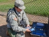 Pvt. Emily Hale, a water purification specialist with the 129th Combat Sustainment Support Battalion, 101st Airborne Division Sustainment Brigade, 101st Airborne Division (Air Assault), conducts a test on water that was purified through the tactical water purification system to ensure it’s ready for distribution to Soldiers Sept. 3, 2015, at the Joint Readiness Training Center’s Intermediate Staging Base in Alexandria, Louisiana. (Sgt. 1st Class Mary Rose Mittlesteadt, 101st Airborne Division Sustainment Brigade (Lifeliners) Public Affairs)