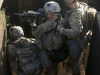 A team of Soldiers with “Attack” Company, 2nd Battalion, 502nd Infantry Regiment, 2nd Brigade Combat Team, 101st Airborne Division (Air Assault), pull security while the remainder of their squad clears a room in a trench during a combined arms maneuver live fire exercise 23 Oct, on Range 55 at Fort Campbell, Kentucky. (Sgt. Samantha Stoffregen, 101st Airborne Division (Air Assault) Public Affairs)