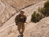 U.S. Army 1st Lt. Joseph Anglin, a fire support officer attached to Troop B, 1st Squadron, 33rd Calvary Regiment, 3rd Brigade Combat Team, 101st Airborne Division (Air Assault), climbs a mountain to search for weapons caches and provide over watch in Shamal District, Oct. 26, 2012. Troop B found a helicopter landing zone and multiple locations to set up vehicle patrol bases during their route reconnaissance operation. (U.S Army photo by Sgt. Christopher Bonebrake, 115th Mobile Public Affairs Detachment)