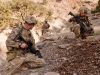 U.S. Army Spc. Erik Nantz (left), a medic, and U.S. Army Staff Sgt. Ronald Dekker (right), a section leader, both attached to Blue Platoon, Troop B, 1st Squadron, 33rd Calvary Regiment, 3rd Brigade Combat Team, 101st Airborne Division (Air Assault), inspect a possible weapon cache site in Shamal District, Oct. 26, 2012. Troop B conducted route reconnaissance and looked for weapons caches and improvised explosive devices. (U.S Army photo by Sgt. Christopher Bonebrake, 115th Mobile Public Affairs Detachment)