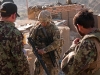 U.S. Army Sgt. Nicholas Mitchell, a section leader attached to Blue Platoon, Troop B, 1st Squadron, 33rd Calvary Regiment, 3rd Brigade Combat Team, 101st Airborne Division (Air Assault), shows Afghan National Army Soldiers how to care for their weapons at Command Outpost Sayyid Khel, Oct. 26, 2012. Troop B visited COP Sayyid Khel to meet with the ANA commander, and pick up a team of ANA to help conduct a route reconnaissance. (U.S Army photo by Sgt. Christopher Bonebrake, 115th Mobile Public Affairs Detachment)