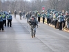 An Infantryman from 101st Airborne Division, approaches the finish line of the 12-mile road march, the final task to complete in order to earn the Expert Infantryman Badge, March 9th, 2012 during the 4th Brigade Combat Team EIB training event at Fort Campbell, KY. The road march is the last of the 37 tasks required to earn the EIB and must be completed in three hours or less. (Photo by Maj. Kamil Sztalkoper)