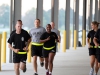 Spc. Akiliah Aisha Haywood-Ibrahimy, a MP in the 163rd Military Police Detachment, 716th Military Police Battalion, 101st Sustainment Brigade, 101st Airborne Division (Air Assault), sprints to the finish line in the Hero Challenge portion of the Peacekeeper Challenge Oct. 4, at Fort Campbell, Ky. The Peacekeeper Challenge was an opportunity for the battalion to come together and honor fallen Soldiers in a rigorous physical competition. (U.S. Army photo by Sgt. Leejay Lockhart, 101st Sustainment Brigade Public Affairs)