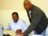 Robert and Gene Lewis at Democratic Party Headquarters