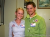 Thomas and Aspen Landry work the polls together at Outlaw Field.