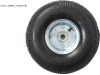 3-piece, Four Bolt, Metal/Chrome Plated Tires