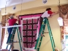 Hanging large quilts is no easy task