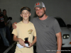 Dylan Byard (left) was the first place winner of Hilltop Supermarket's 1st annual Country Kids Cook-Off. Cody Jackson (right) gave Byard his trophy and cash prize.