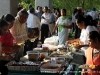 A pot luck dinner featuring home cooked Indian Cuisine followed the ceremony