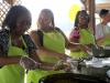 The Lewis ladies serve it up! Rachel Lewis, Myriah Wilson, Asinor Lewis and Rita Lewis