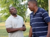 THP Trooper Curly Jackson chats with CPD Sgt. Vince Lewis 