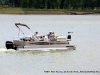 Done with the turbidity barrier, TMS takes the Crestliner back to the Liberty Park docks.