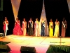 Miss Universal 2007 waits at stage left for judges tally