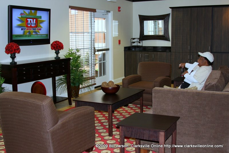A view of the guests lounge A view of the lobby of the new Main Stay Suites