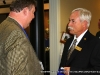 A representative of Choice Hotels speaks with a Chamber Ambassador