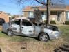 One of the cars that was set on fire. (Photo by CPD-Jim Knoll)