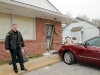 The 2005 Ford 500 that pinned a man between the car and a building. (Photo by CPD Jim Knoll)