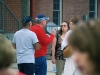 John Ferguson, Charles Moreland chat with a wellwisher